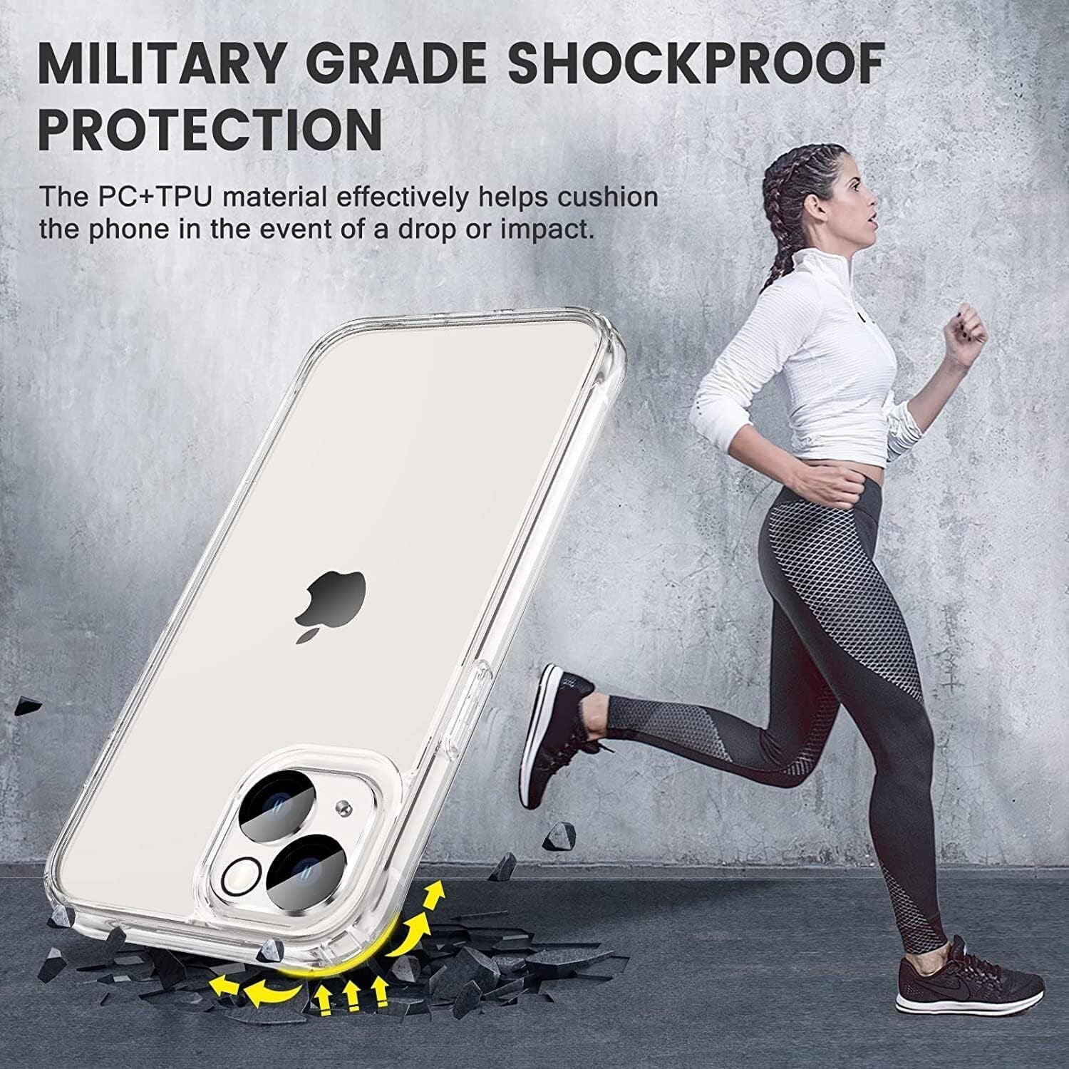 Clear 360 Full Body Case for Iphone 17 16 15 14 13 12 11 Pro Max XR XS 7 8 SE 4