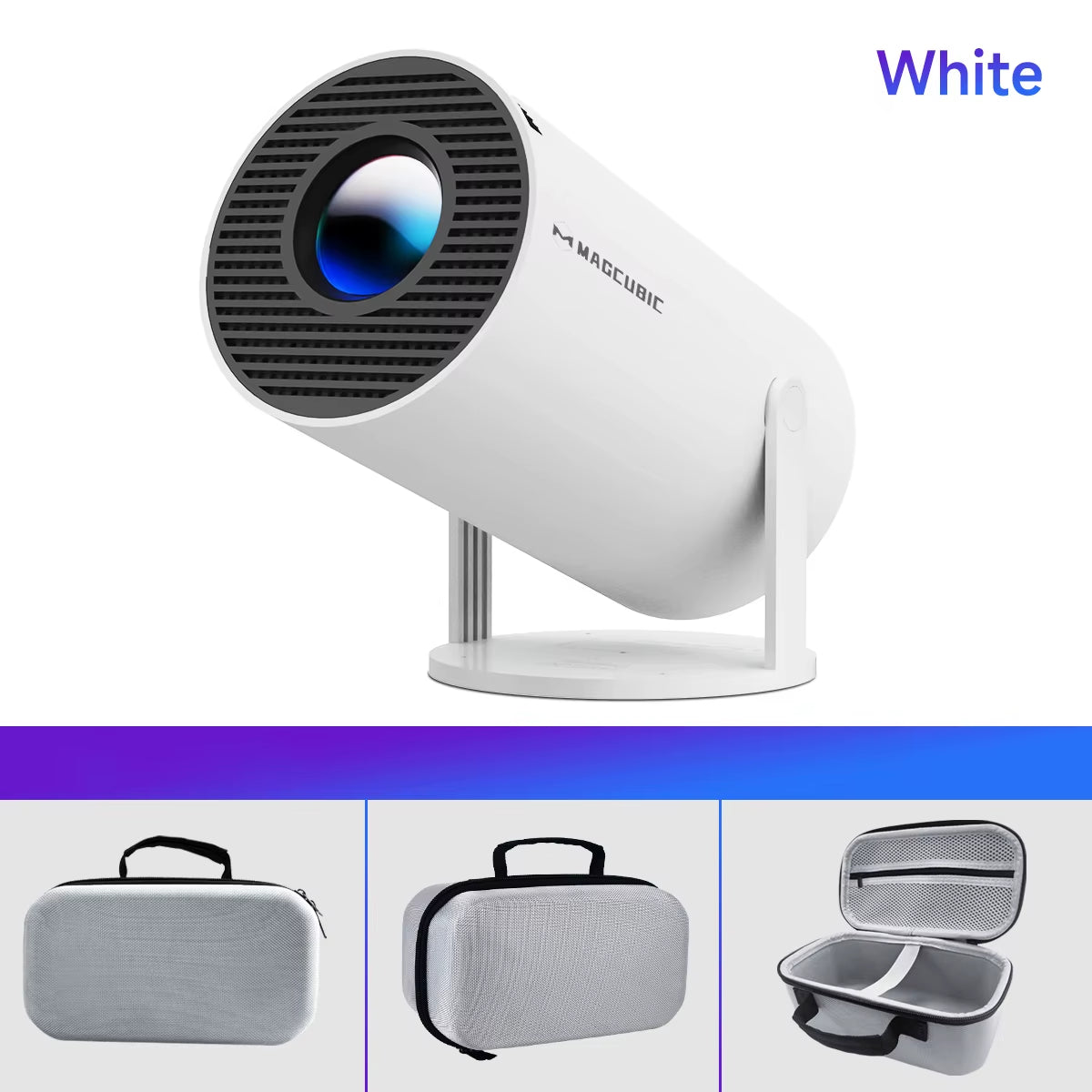 HY300 Pro 8K Projector with Android 14, Dual WiFi 6, 290 ANSI Lumens, Allwinner H726, Bluetooth 5.4, 1080P and 1280x720P for Home Cinema and Outdoor Use