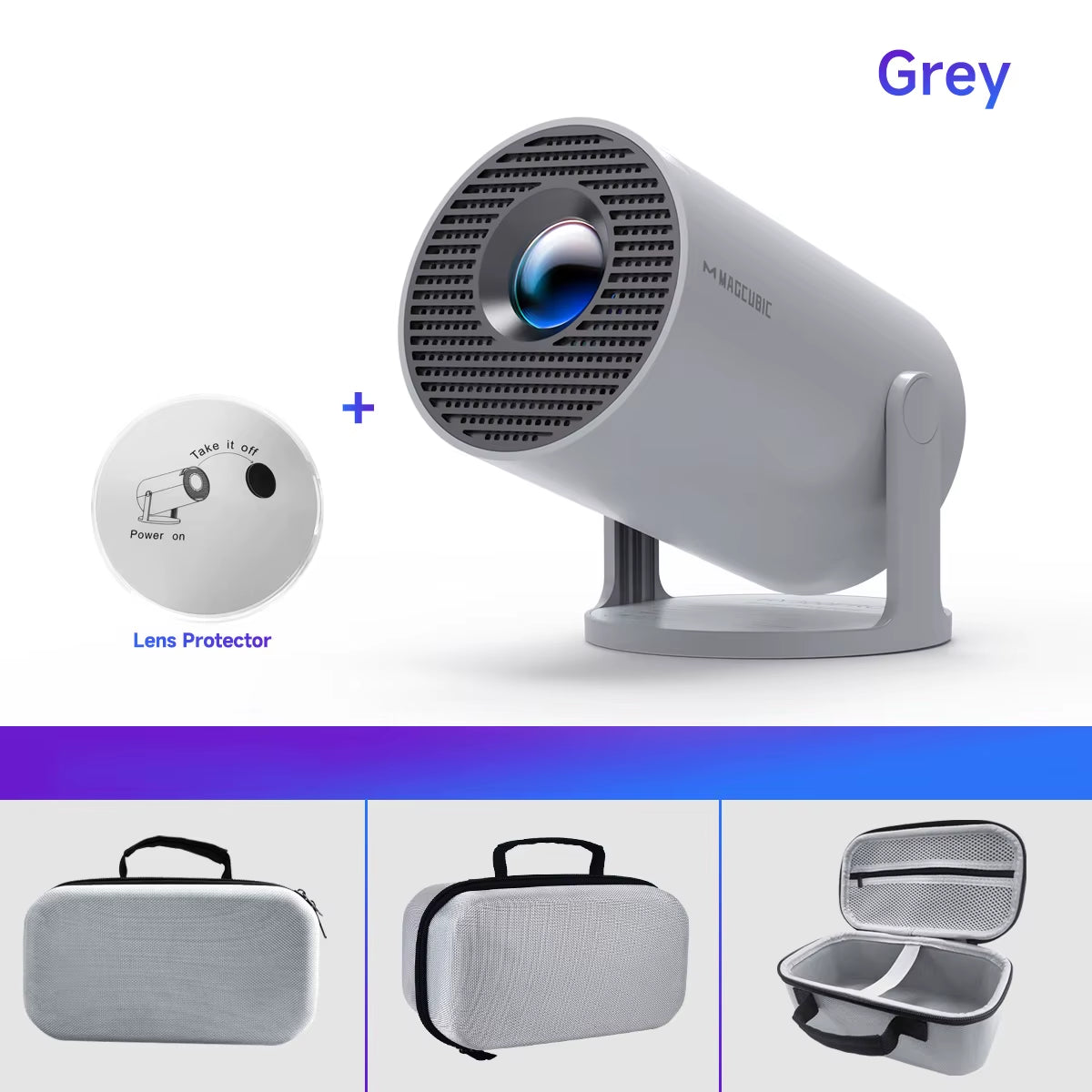 HY300 Pro 8K Projector with Android 14, Dual WiFi 6, 290 ANSI Lumens, Allwinner H726, Bluetooth 5.4, 1080P and 1280x720P for Home Cinema and Outdoor Use